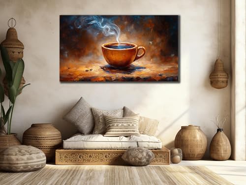 Tableau abstrait sur toile déco murale café affiches et impressions