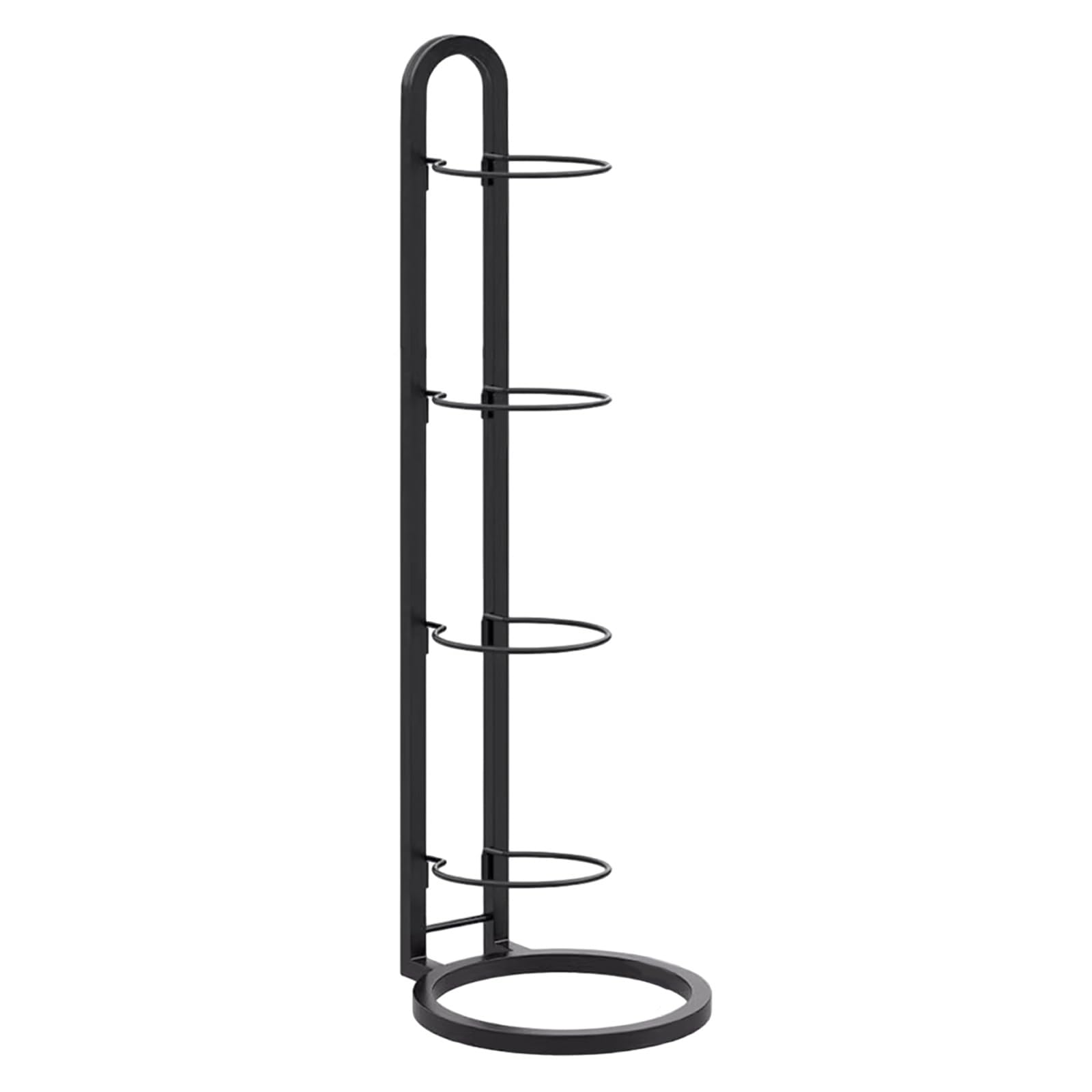 Hsioluted Space Saving Football Rack Stand 4 Tiered Adjustable Cube Vertical Shelf for Basketball Soccer Volleyball Organizers Volleyball Storage Rack