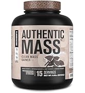 Jacked Factory Authentic Mass - Optimal Macro Lean Mass Gainer Protein Powder for Weight Gain - H...