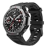 Amazfit T-Rex 3 Outdoor Smartwatch 48mm AMOLED Display, Offline Maps & Navigation, 6 Satellite Systems Dual Band GPS, 27 Days Battery Life, NFC Payment, 170 Sports Mode, 45m Freediving for Adventure