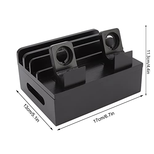 Estación de carga de madera con organizador USB y soporte para tableta 2