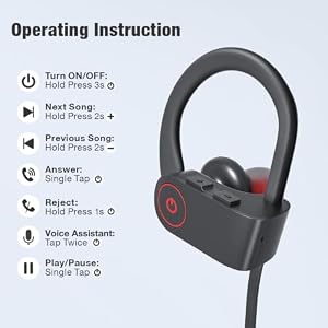 JOYWISE Bluetooth Headphones, 16H Playtime, AI Music Creation Earbuds — photo 3 of 6