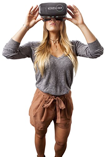 Utopia 360° Vr Headset | 3D Virtual Reality Headset For Vr Games, 3D Movies, And Vr Apps - Compatible With Iphone And Android Smartphones (2018 Virtual Reality Headset Model) #TOP5