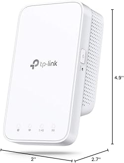 AC1200 WiFi Extender (RE300), Covers Up to 1500 Sq.ft and 25 Devices, Up to 1200Mbps, Supports OneMesh, Dual Band Internet Repeater, Range Booster