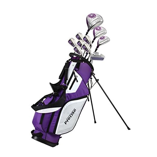 Precise Top Line Ladies Purple Left Handed M5 Golf Club Set