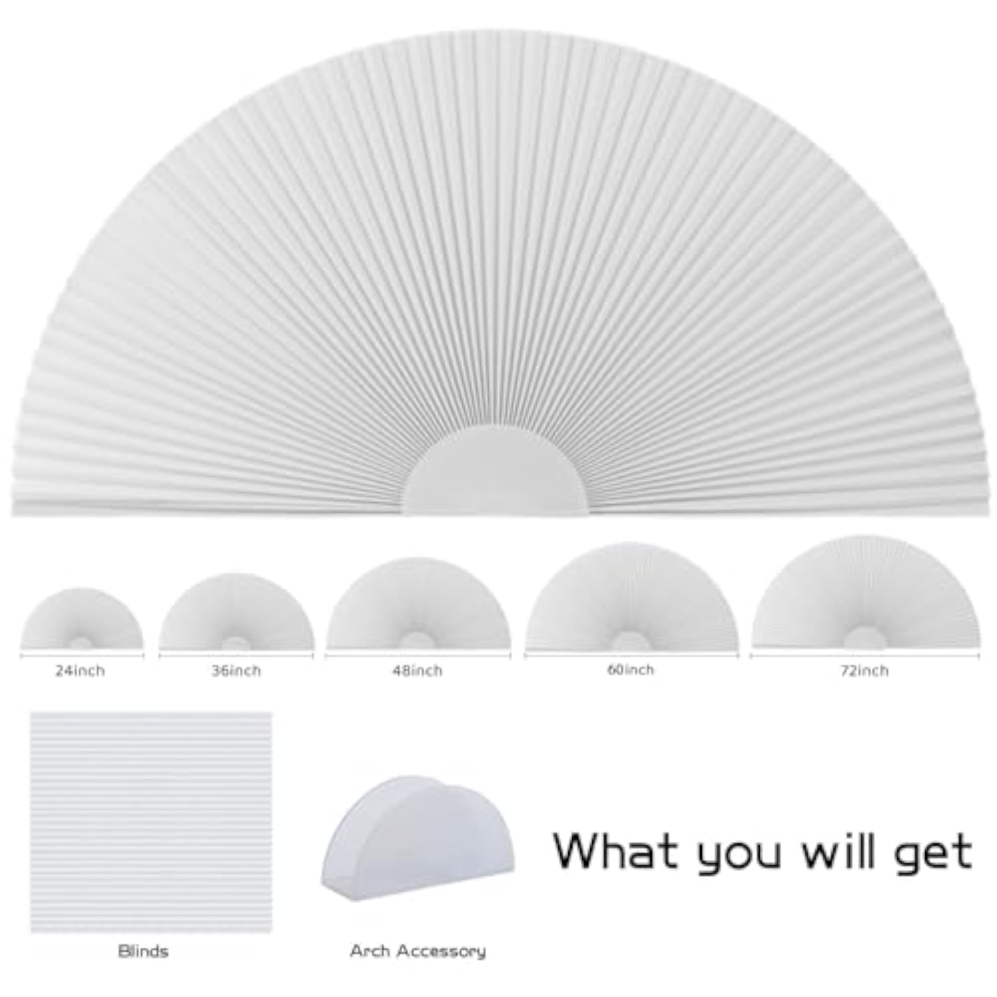 Arch Window Shade Blackout Cellular Shades