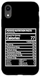 Carcasa para iPhone XR Información nutricional de la Patata Diseño de gráficos de Alimentos informativos