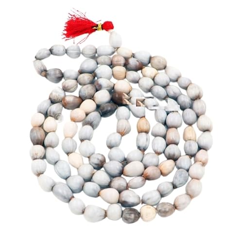 Seven-Hills Luxurious Vaijanti Mala Original 108 with Certificate वैजयन्ती माला Baijanti ki Mala Vyjayanthimala Beads Bajanti Mala for Laddu Gopal Krishna Vaijanti Mala Japa for Wearing Purpose