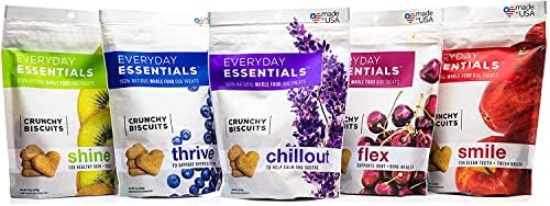 Isle of Dogs - Everyday Essentials Flex Oven Baked Dog Treats - for Joint and Bone Health - Crunchy Heart-Shaped Biscuits with Natural Wholesome ...