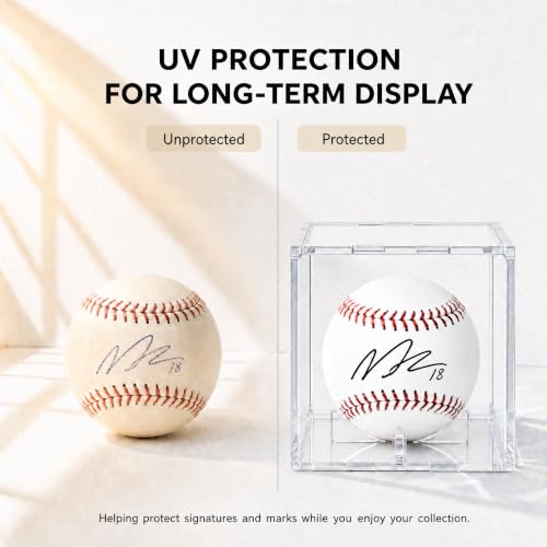 Image of Jersey Wooden Frame Display Case -Shadow Box with 98% UV Protection Acrylic and Hanger for L or XL Baseball Basketball Football Hockey Sport Shirt and Uniform (Baseball Display Case, 1 Pack)