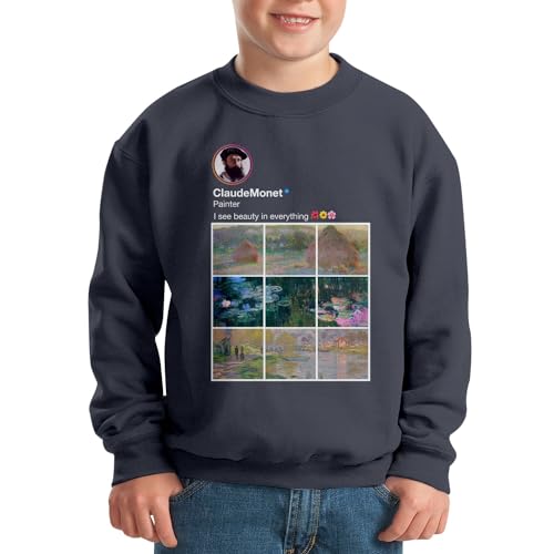 Sweatshirt enfant Claude Monet pull peintre art impressionniste mode junior original - 2