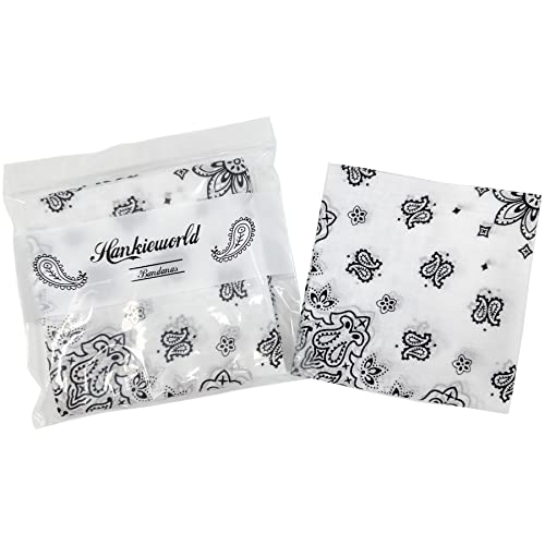 Image of Single Pack Bandanas 60s Premium Cotton Soft Thin Handfeel Large Handkerchief for Men and Women