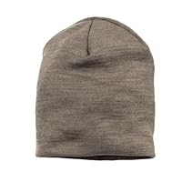 Engel Natur | Merino Beanie Kinder Mütze | 70% Wolle (kbT), 30% Seide | GOTS Zertifiziert | Walnuss Gr. 110-116