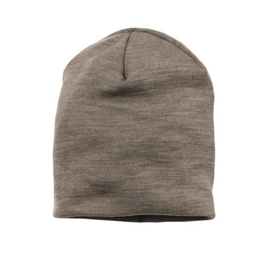 Engel Natur | Merino Beanie Kinder Mütze | 70% Wolle (kbT), 30% Seide | GOTS Zertifiziert | Walnuss Gr. 110-116