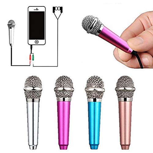 Holibanna 2 Stuks Metalen Lied Microfoon Microfoon Mic Voor Mobiele Telefoon Tiny Laptop Draagbare Podcast Mini Telefoon… - Image 8
