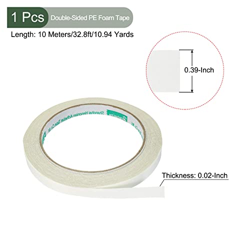 Image of YOKIVE Double-Sided Adhesive Tape, Duct Mesh Fabric Adhesive Great for Office, Home, Daily Use (10mmx10m, White)