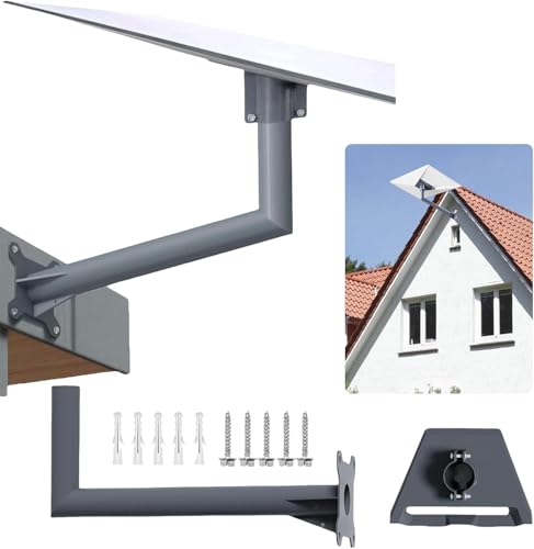 SuperRC Starlink Gen 3 Wall Mount Vertical Angle Long Arm Pole Mount Mounting Kit for Starlink Gen 3 Roof Installation Set with Starlink V3 Pipe Adapter
