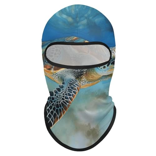 Balaclava de Tortuga Marina para Hombres y Mujeres, Máscara Facial de Protección Solar Transpirable con Cubierta Completa de Cabeza para Senderismo, Ciclismo, Correr, Conducción miniatura 7