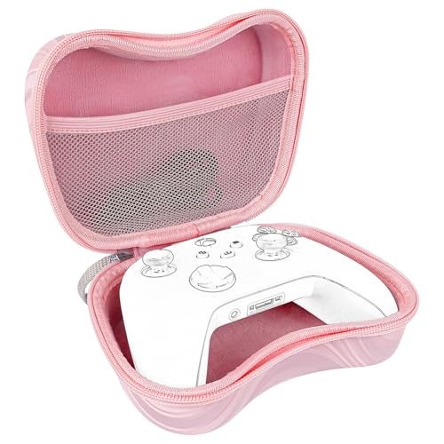 Image of TOCCOOL Hard Travel Controller Case Compatible with Xbox One, Xbox Series X /S, Nintendo Switch Pro Wireless Controller, Portable Bag for Game Accessories (Pink)