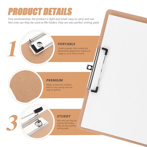 Planchettes à pince avec support rigide portable pour protéger vos documents - 6
