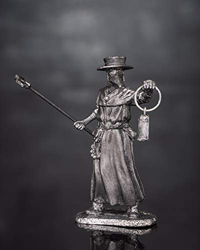 Roninminiatures New Medieval Plague Doctor Civilian Man Unpainted Tin Metal 54Mm Action Figures Toy Soldiers Size 1/32 Scale For Home Décor Accents Collectible Figurines Item Mw-15 #TOP1