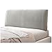 JIAYING Cuscini Schienale Comodino, Microfibra Cuscini Supporto Lombare per Decorazioni per la Casa, Doppio Cuscino Usato per Senza Testiera Letto, 4 Colori (Color : Grey, Size : 135X60X10CM)