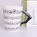 eKsdf Taza de cerámica con diseño de taza de café con asa de piano, notas musicales, regalo de cerámica, 10,2 x 7,3 cm, 280 ml (tipo 3 (400 ml)