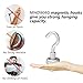 MHDMAG Magnetic Hooks Refrigerator, Cruise Ship Accessories,22 LBS Super Magnets with Neodymium Rare Earth for Hanging, Door Holder, Keys, Home, Office, Refrigerators, BBQ, Pack of 10