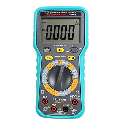 OBDEMOTO 2900A Multimètre Automobile - Idéal pour réparer votre moteur