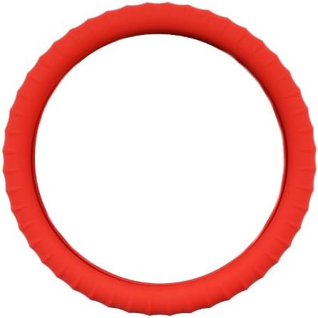 New Silicone Red Steering Wheel Cover with Negative Ion Tech! by Cameleon