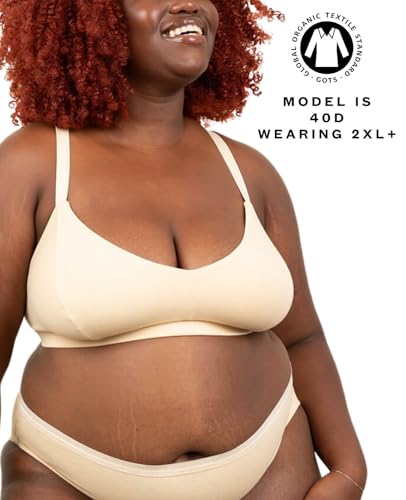 Image of Subset Triangle Soft Bra - Organic Cotton, Wireless, Breathable, Supportive, Regular & Extra Cup Room, Elevated Essentials