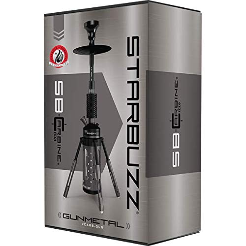 Narguilé Starbuzz Carbine 2.0 métal noir chromé idéal pour vos soirées lounge