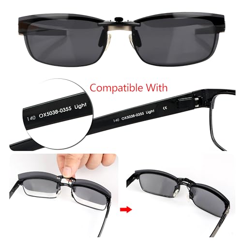 Polarized CLIP-ON Sunglasses for Oakley Metal Plate (55) OX5038 55x18 50383