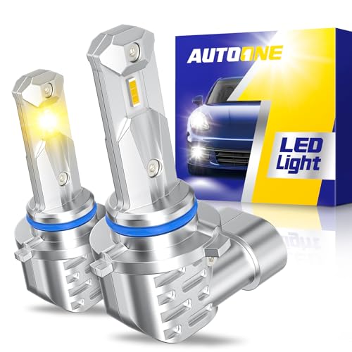 Image of AUTOONE H10 Fog Bulb Amber, 7 Times Brighter H10 Bulb, 3 Min Quick Install, 20 Years Lifespan, No Flicker