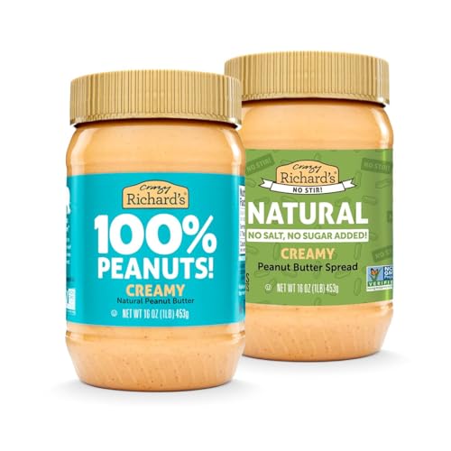 Crazy Richard's 100% All-Natural Vegan Creamy Peanut Butter with ...