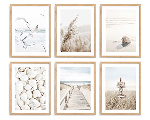 Poster Store Seaside Lifestyle Set 12x16 - Poster Prints for Wall Art Decor (Set of 6)