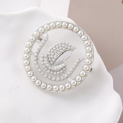 Image of Pearl Society Club Shrine Masonic Pin Daughter Mason Brooch Jewelry