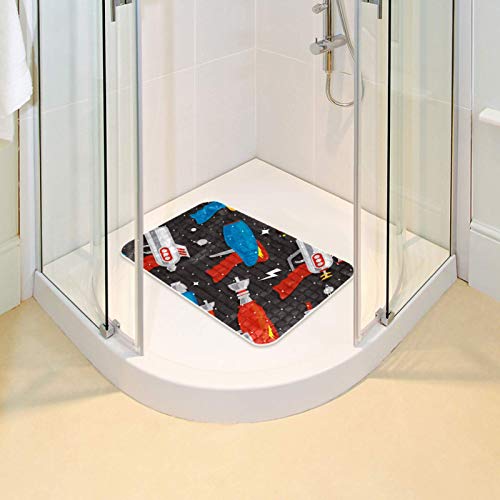Tapis de bain antidérapant rectangulaire 37,9 x 67,9 cm