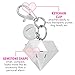 BlingSting Personal Safety Alarm for Women - Ahh!-larm! Self-Defense Personal Panic 115 Decibel Alarm Keychain for Women with LED Safety Light and Clip, Silver Gemstone