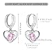 XIUQILAI 925 Sterling Silver Heart Earrings for Women, Dainty Huggie Hoops Fashion Hypoallergenic Small Chunky Dangle Earrings, Lightweight Love Heart Jewelry
