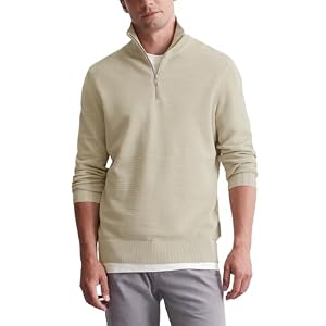 Marc O'Polo Herren Strickpullover aus Bio-Baumwolle mit Reißverschluss, Grau (Dapple Gray), XXL