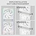 Thermalright TL-M12QW X3 120mm PC Case Cooling Fans, Daisy-Chain | 2000RPM | ARGB | Dual Infinity Mirrors Lighting for Gaming Build(3-Pack)