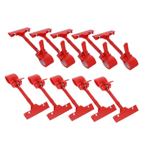 HOMSFOU 10個 タグ ホルダー 小売 付き サイン タブ ラベル クランプ カ