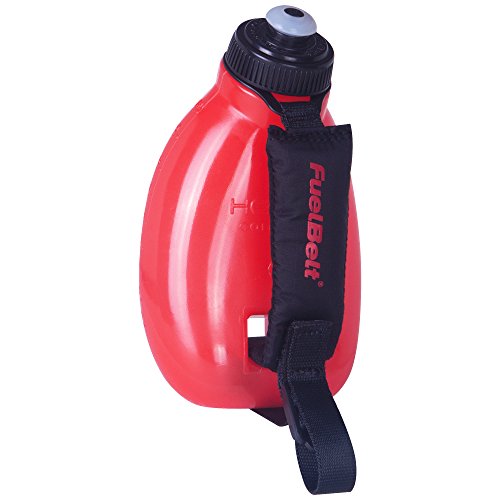 FuelBelt Helium Sprint Ergonomic Bottle, Rush Red/Black, 10-Ounce