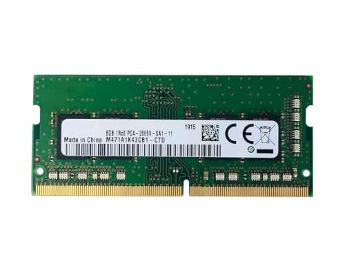 Image of 8GB DDR4 2666MHz Laptop RAM | PC4-21300S (2666V) SO-DIMM 260-Pin 1.2V CL19 1Rx8 Single Rank Memory Module Upgrade - Compatible Replacement for Samsung M471A1K43CB1-CTD