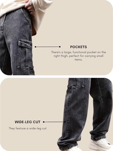 Image of GRECIILOOKS Men Cargo Jeans for Men