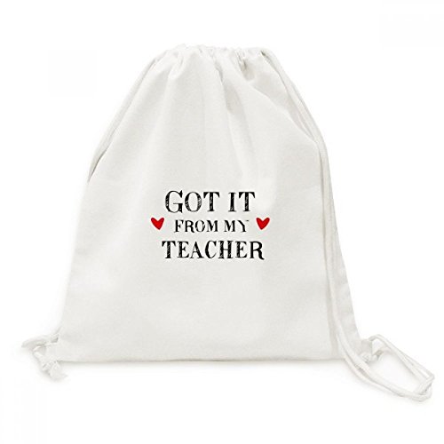 Sac de voyage Canvas Teacher Student sac à cordon pour prof d'art