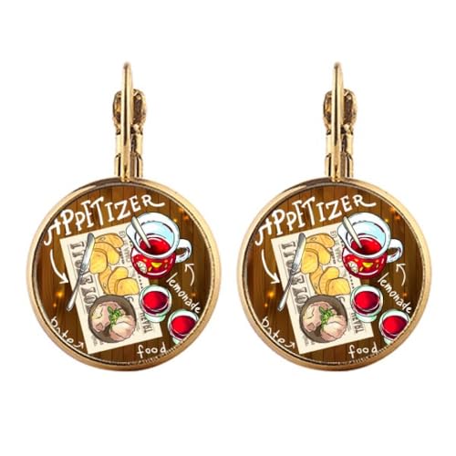 Boucles d'oreilles clip limonade dorées pour oreilles non percées