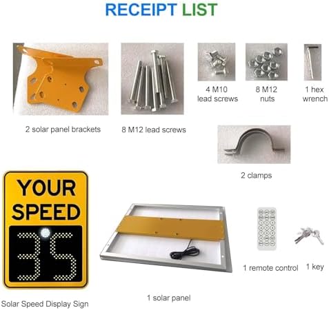 IP65 Waterproof Solar Speed Radar Sign | All Weather LED Traffic Display for Highways & City Streets | 600x900mm Speed Limit Indicator with Flashing Lights
