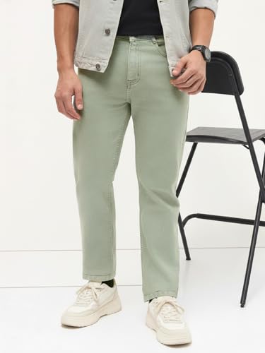 Image of Urbano Fashion Men's Regular Fit Heavy Washed Denim Jeans Stretchable